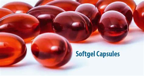 soft gelatin capsules